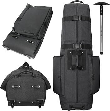 CADDYDADDY Constrictor Golf Travel Bag Cover w/Thick Dense Foam Padded Top