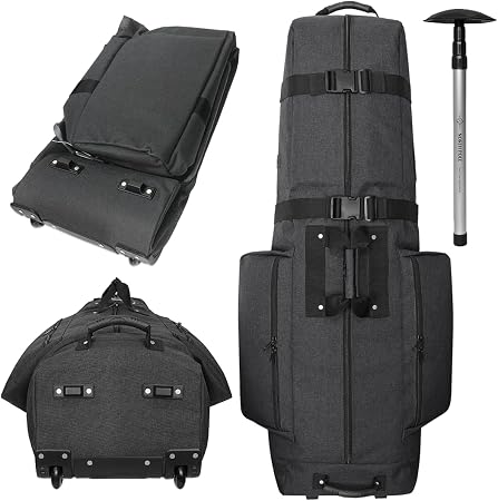 CADDYDADDY Constrictor Golf Travel Bag Cover w/Thick Dense Foam Padded Top