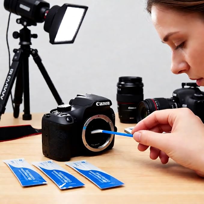 Dry APS-C Sensor Cleaning Swabs (CCD/CMOS), 20pcs 16mm DSLR or SLR Mirrorless Digital Camera Cleaning kit (No senrsor Cleaning Solution)