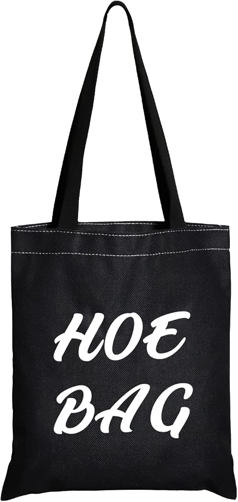 JXGZSO Funny Naughty Gift Hoe Overnight Bag - Hilarious Gag Gifts (HOE BAG Shopping Black)