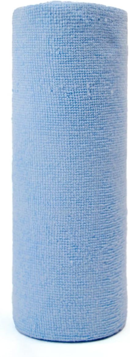 Microfiber Cleaning Cloth,20 Pieces, 10" x 10",Tearable Rolled Up Dish Towels, Reusable Multi Purpose Cleaning Cloths, M