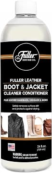 Fuller Brush Leather Boot and Jacket Cleaner Conditioner - Natural Oil Formula for Leather, Vinyl, Backpacks & Luggage -