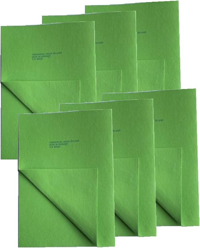 The Original Quality German Shammy Wholesaler Since 1983 6 PK Lime Green XL 20x28 inch, Authentic 260 Gram German Chamoi