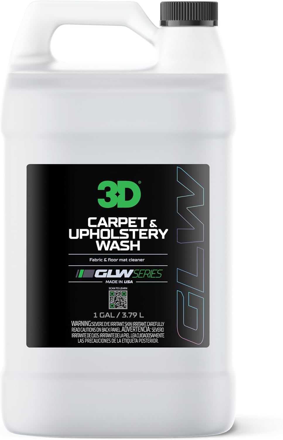 Carpet & Upholstery Wash 1 Gallon – Professional Car Interior Cleaner – Removes Stains, Dirt & Odors – Safe for Fabric, Carpet & Upholstery – Deep Cleaning Auto Detailing Solution – Made in USA