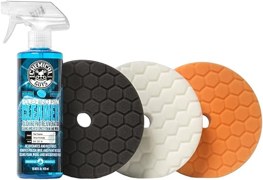 Chemical Guys, Hex-Logic Quantum Buffing Pad Sampler Kit, 6.5 in, 4-Piece