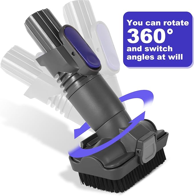 IX141 Vacuum Crevice Tool Brush Replacement Parts Compatible with Shark Pet Cordless Stick IZ162H IZ361H IX140 IX141 IZ140 IZ142 UZ145 Removable Two-in-one Tool Brush Attachments for D-Shaped Vacuum