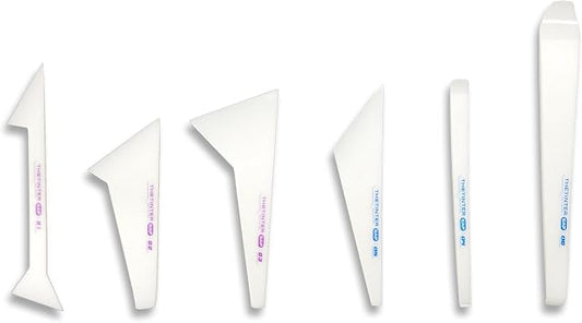 6-in-1 Window Tint Gap Tool Kit – Professional Narrow Gap Tint Finishing & Dust Removal Tools, POM Precision Squeegee Se