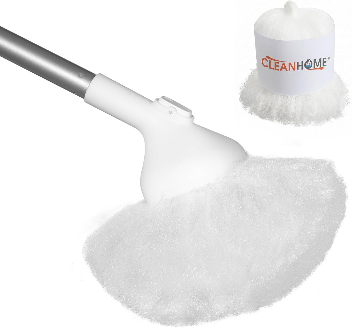 Shower Scrubber with Long Handle, Soft Bristles for Tub & Tile