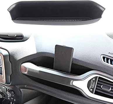 Jeep Renegade GrabTray Passenger Storage Tray Organizer Grab Handle Storage Box Bin for 2015-2021 Jeep Renegade, Interio