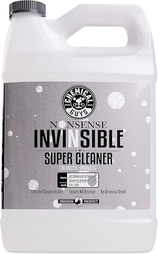 Chemical Guys Nonsense Colorless & Odorless All Surface Cleaner - Interior Cleaner, Safe for Vinyl, Rubber, Plastic, Carpet, and Upholstery, pH Balanced, Residue-Free, Unscented, 1 Gallon (128 fl oz)
