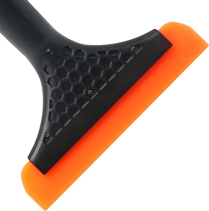 6 Inch Car Window Squeegee Silicone Squeegee, Auto Window Squeegee Small Windshield Squeegee, Tile Squeegee Mirror Squeegee Shower Squeegee for Glass Doors (Black Handle), DX240410-773