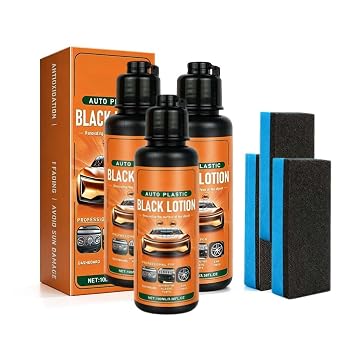 Auto Plastic Restorer Kit, 2026 New Car Plastic Restorer, Automotive Black Lotion for Dashboard, Multi Functional Dashbo