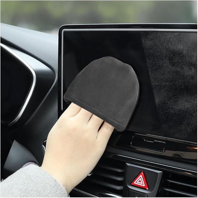 Car Screen Cleaner Cloth,Rapid Dust Removal Microfiber Cleaning Cloth for Car Display,Cell Phones,Dashboard,Double Sided Car Touch Screen Cleaner Car Accessories for Car,Truck,SUV (Triangular Shape)