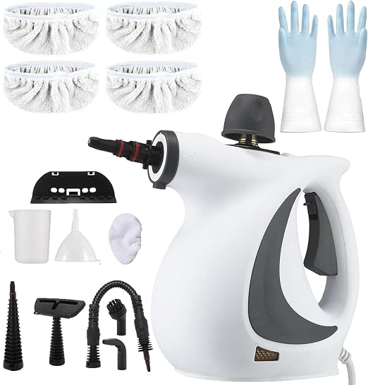 Handheld Steam Cleaner, Portable Cordless Pressure Washer, Pressurized Handheld Multi-Surface Natural Lightweight for Ti