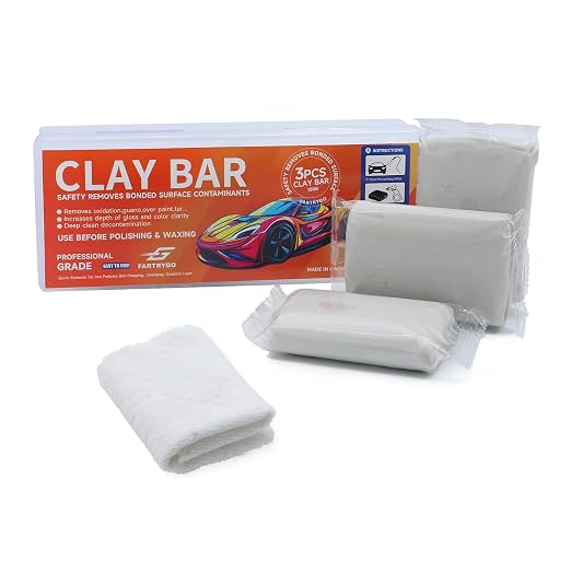 Clay Bar 3 Pack Fine Grade for Car Detailing Paint Prep