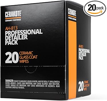 CERAKOTE® Ceramic Glass Coat Pro Pack, Rain Repellent, 20 Wipes
