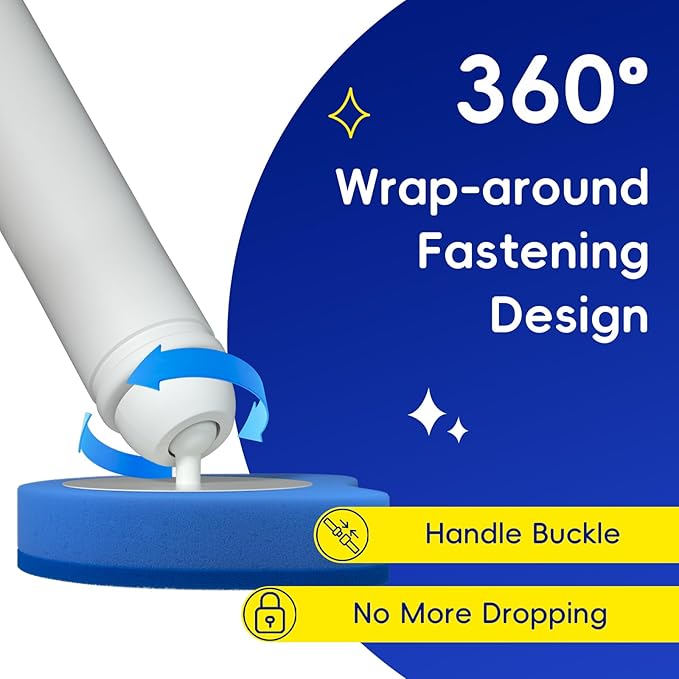 Newlonis® Disposable Toilet Brush with 8 Refills, Wall-Mounted Toilet Bowl Cleaning Wand, Toilet Brush with Holder