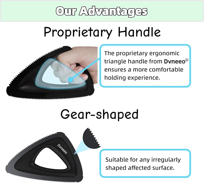 Pet Hair Removal Tool, Carpet Dog Hair Remover for Car Interior- Rapid Removal, Durable & Ergonomic, for Car Mats, Couch, Furniture, Carpets (Purple)