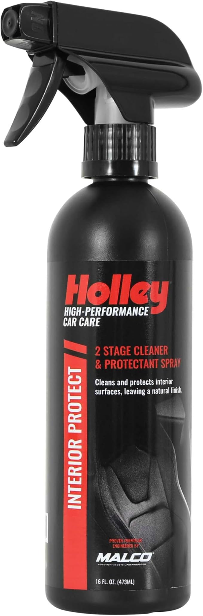 Holley Interior Protect for Cars - 2-Stage Cleaner and Protectant - Wipe Away dust and Fingerprints in Your Vehicle - UV protectant, Citrus Scent - 16 oz.