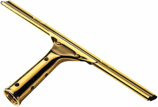 Ettore 10014 Pro Series Brass Squeegee, 14-Inch , Gold