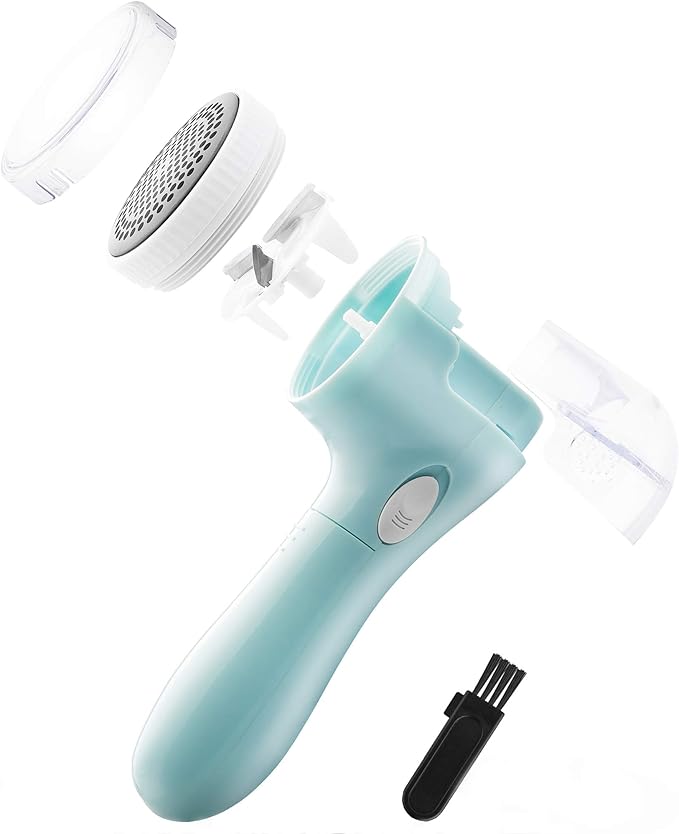 Lint Remover, Bojia Electric Clothes Fabric Shaver, Fuzz Pill Bobble Remover for Sweater, Couch, Blanket, Curtain, Socks, Legging, Wool, Cashmere, Battery Operated