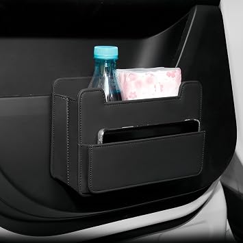 Tumecos Foldable Car Storage Box,Multifunctional Seat Back Organizer,Trash Can, Auto Door Side Pocket,Storage Bag,Car Ac