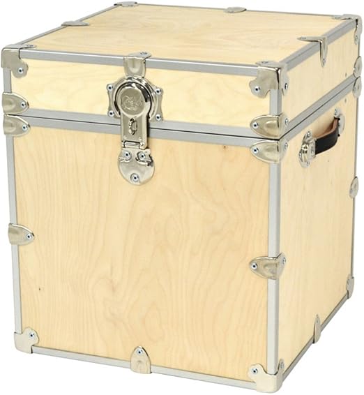 Rhino Naked Cube College Trunk, Wood Storage Box & End Table