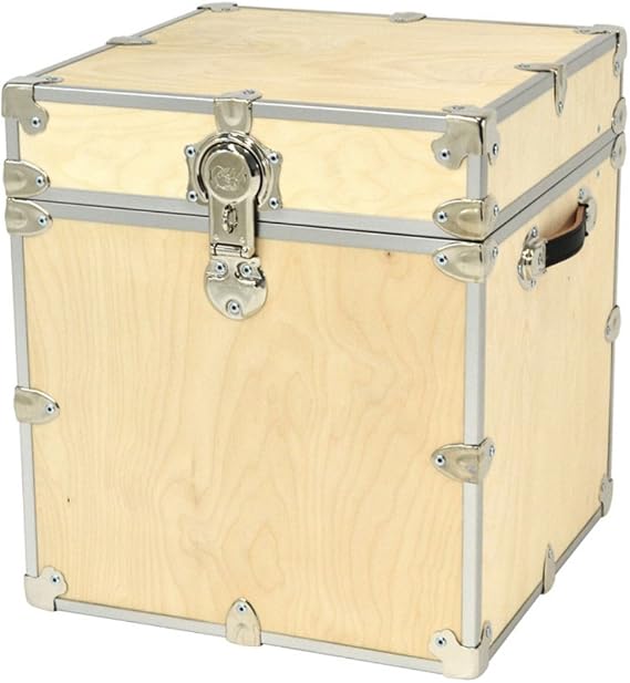 Rhino Naked Cube College Trunk, Wood Storage Box & End Table