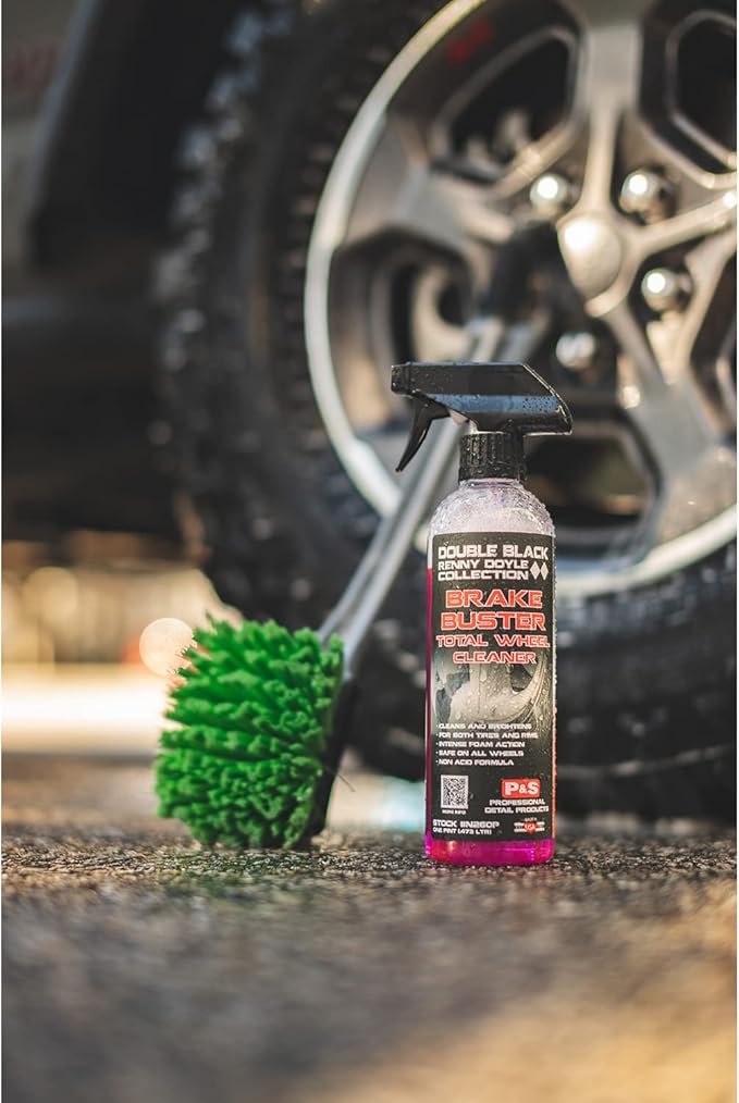 P & S PROFESSIONAL DETAIL PRODUCTS - Brake Buster Wheel and Tire Cleaner - Non-Acid Formula Safe For All Wheel Types, Removes Brake Dust, Oil, Dirt, Light Corrosion - 5 Gallons