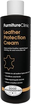 Furniture Clinic Leather Protection Cream | 2-in-1 Leather Conditioner & Waterproofing Protector for Furniture, Shoes, C