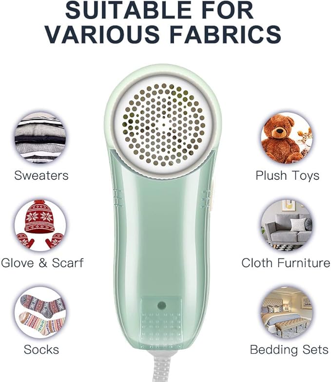 Fabric Shaver, Fuzz Balls Pills Lint Remover, AC120V Plug and Play