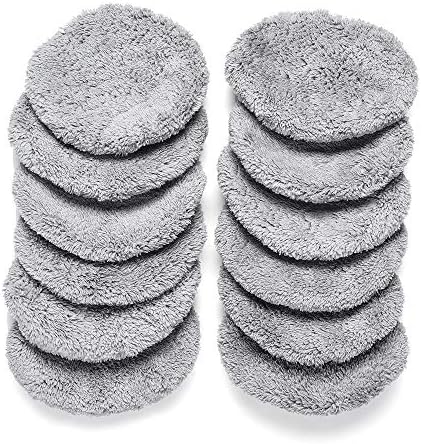Replacement Pads for Window Cleaning Robot, Compatible with Model W5 W2 X5 X6 X7 X8 HC-09 HC-07 HC-11 HC-18, Washable and Reusable Microfiber Cloth -12pcs/6 Sets
