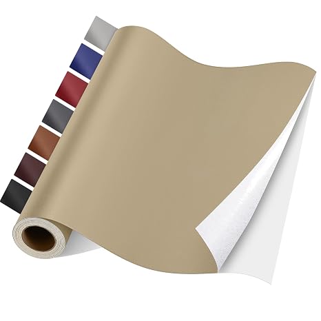 Leather Repair Tape, Self Adhesive Leather Repair Patch Kit Smooth Khaki