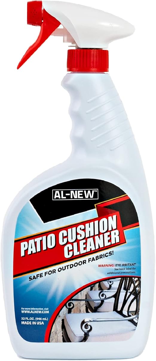AL-NEW Patio Cushion Cleaner | Safe For Use On Outdoor Fabrics Such As Patio Cushions, Awnings, Furniture Covers, and mo