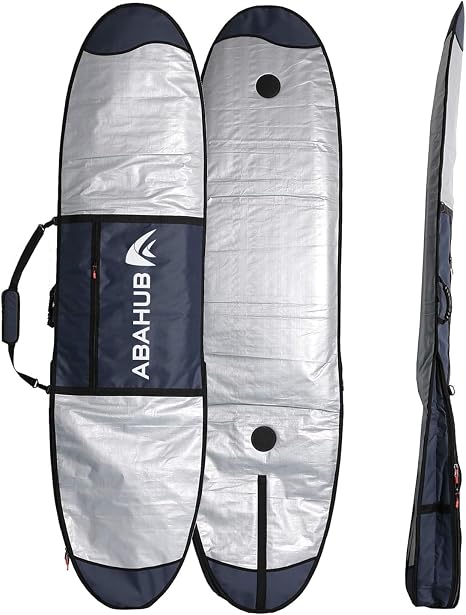 Abahub Surfboard Travel Bag, Foam Padded Day Bag Cover for 6'0-10'0