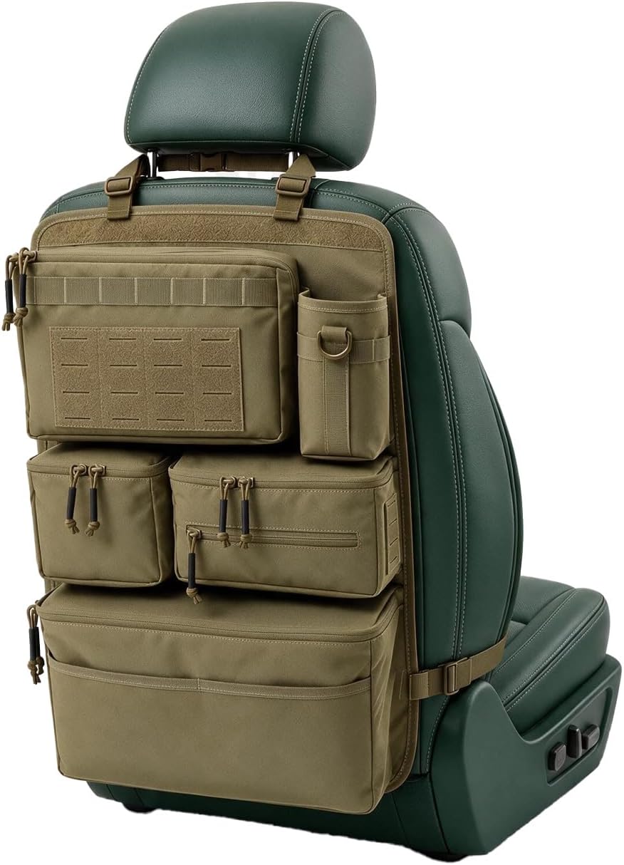 All-in-One Car Seat Back Organizer for Cars, SUVs & Trucks