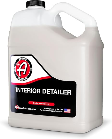 Adam's Polishes Interior Detailer Gallon (Cedarwood) - Total Car Interior Cleaner, Protectant & Dressing | All Purpose C