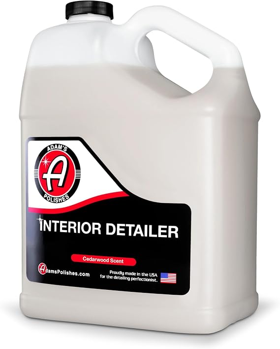 Adam's Polishes Interior Detailer Gallon (Cedarwood) - Total Car Interior Cleaner, Protectant & Dressing | All Purpose C