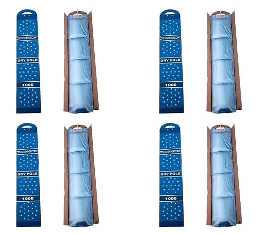 (4 Pack) Shipping Container Desiccant Strip w/Hanger - 29"x6.5"x1.25" - Desiccant Strips for Moisture Absorption - Upto 