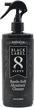 Pinnacle Black Label Suede-Soft Alcantara® Cleaner (8 oz): Premium Care for Micro-Suede & Alcantara Surfaces - Gently Re