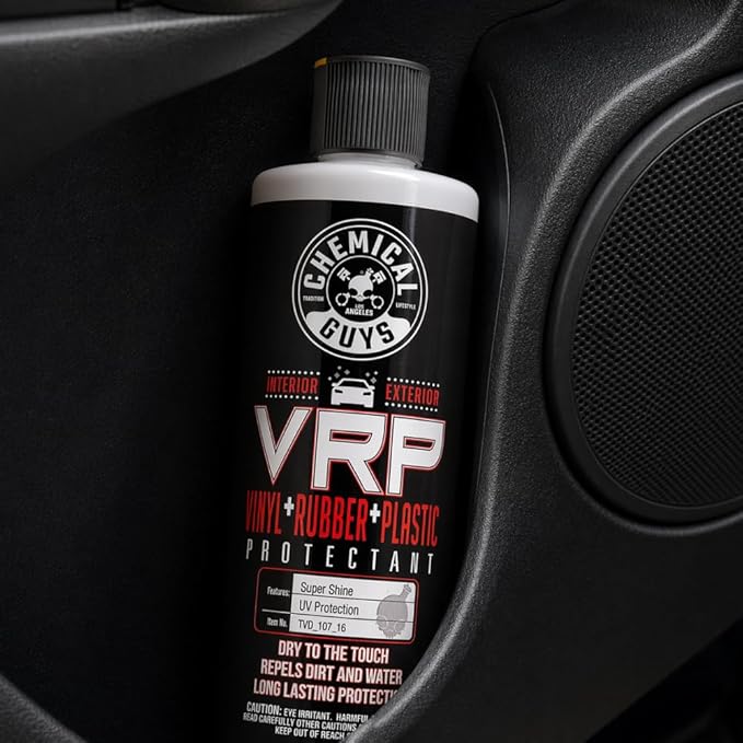 Chemical Guys VRP Vinyl, Rubber, and Plastic Dressing - Tire Dressing, Non-Greasy, Dry-to-the-Touch Shine for Tires, Trim, and More, Safe for Cars, Trucks, SUVs, RVs & More - 16 oz