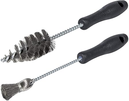 2pcs Injector Sleeve Cup Bore Seat Cleaning Brush Kit AP0084 AP0085 3252