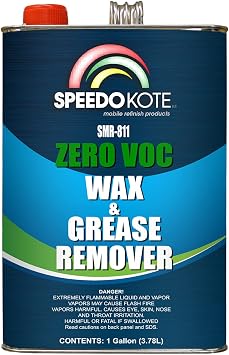 Speedokote Zero VOC Wax and grease remover solvent based 0 voc pre-cleaner SMR-811, Gallon