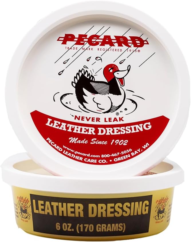 Leather Dressing 6 oz – Waterproofer and All-Purpose Leather Conditioner for Oil-Tanned, Chrome-Tanned, and Exotic Leath