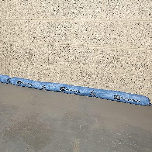 Super Absorbent Sock for Water | 6 Pack | ext. Dia. 3" x 4' L | Absorbs Up to 1.75 Gallons per Sock | PM50635