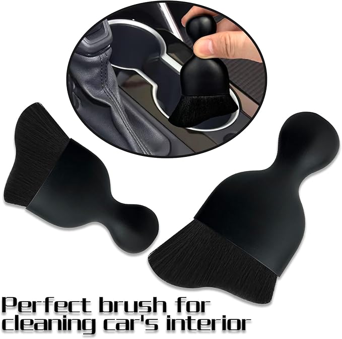 XY North Car Interior Dust Brush, Auto Detailing Brush, Soft Bristles Car Cleaning Brushes, Tool for Air Conditioner Vents, Leather, Computer, Scratch Free, Car Interior Accessories