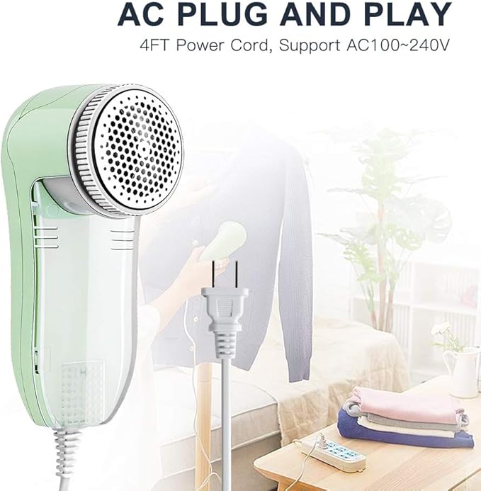 Fabric Shaver, Fuzz Balls Pills Lint Remover, AC120V Plug and Play