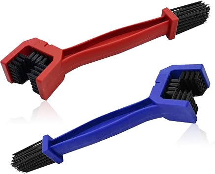 Automotive Universal 2-Pcs Bicycle and Motorcycle Chain Cleaning Brush,Bike Chain Cleaning Brush Tool for Gear Dirt Remo