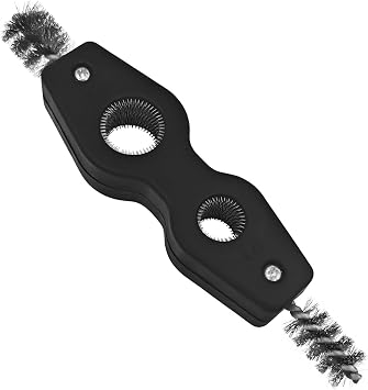 4-in-1 Heavy Duty Battery Terminal Cleaner Brush, Anti-Rust Steel Bristles Tool, Universal for Auto Marine Copper Pipes,
