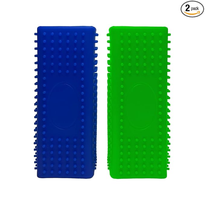 2pcs Pet Hair Remover, Dog Cat Block Roller Cleaner, Car Carpet Cleaner Brush for Small Animals, Pet Hair Removal Tool for Interior, Furniture, Sofa, Car Seat (Blue+Green)